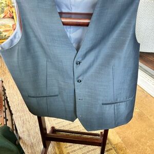 Tasso Elba Men's Navy Blue Dress Vest, Just Laundered, Ready to Wear!